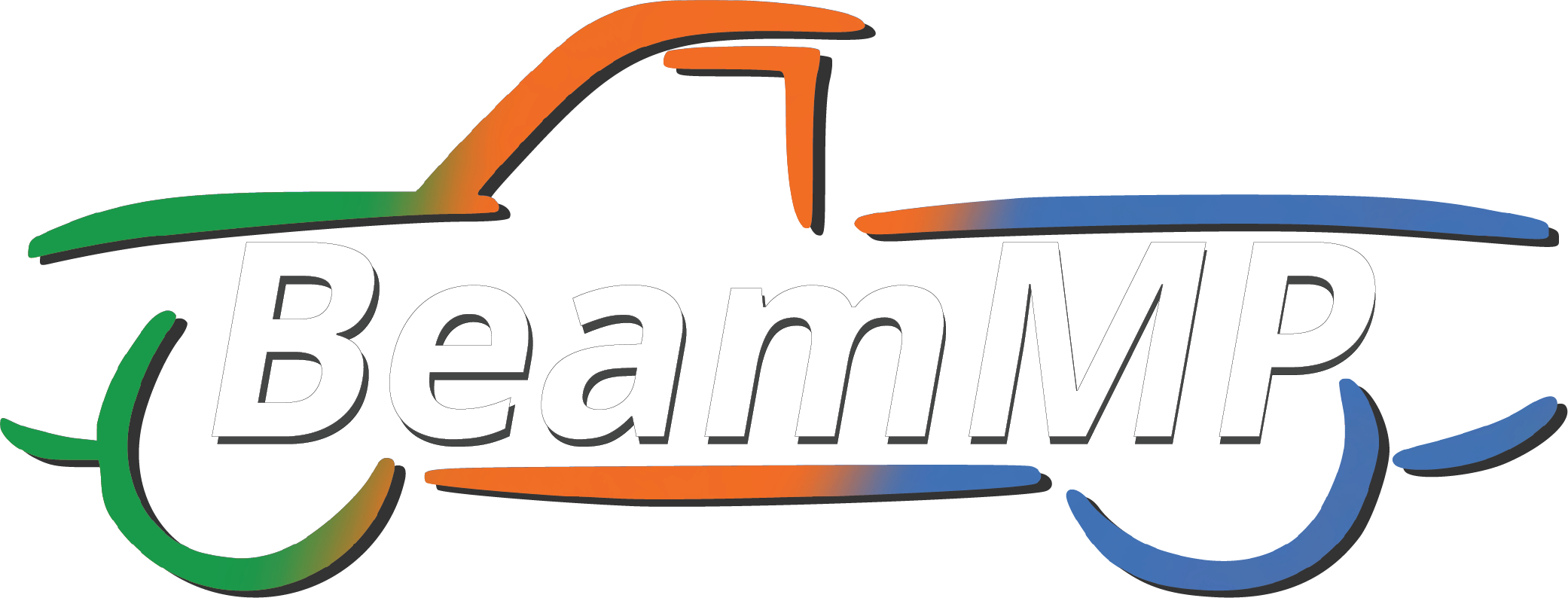 BeamMP mehrfarbig-weiß