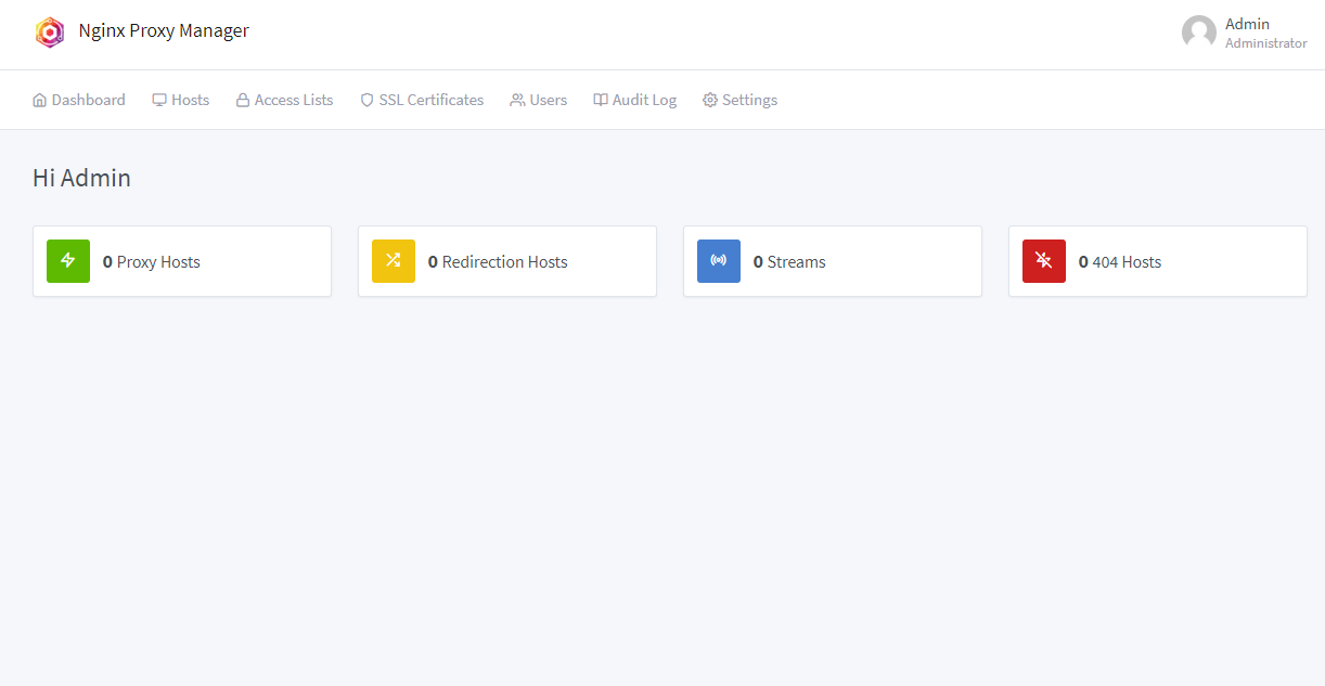 nginx proxy manager web